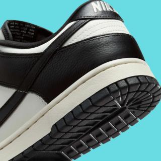 Nike's Dunk Low in a "Black/White" color scheme.
