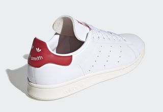 adidas stan smith smile white red fv4146 release date info 1