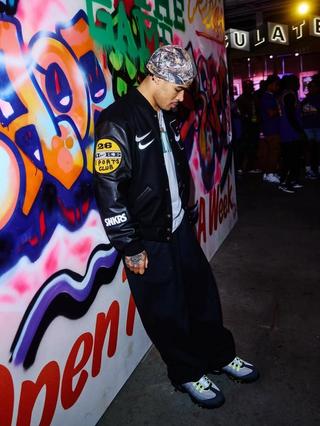 PlaqueBoyMax wearing "Neon" Air Max 95. Photo via Nike.