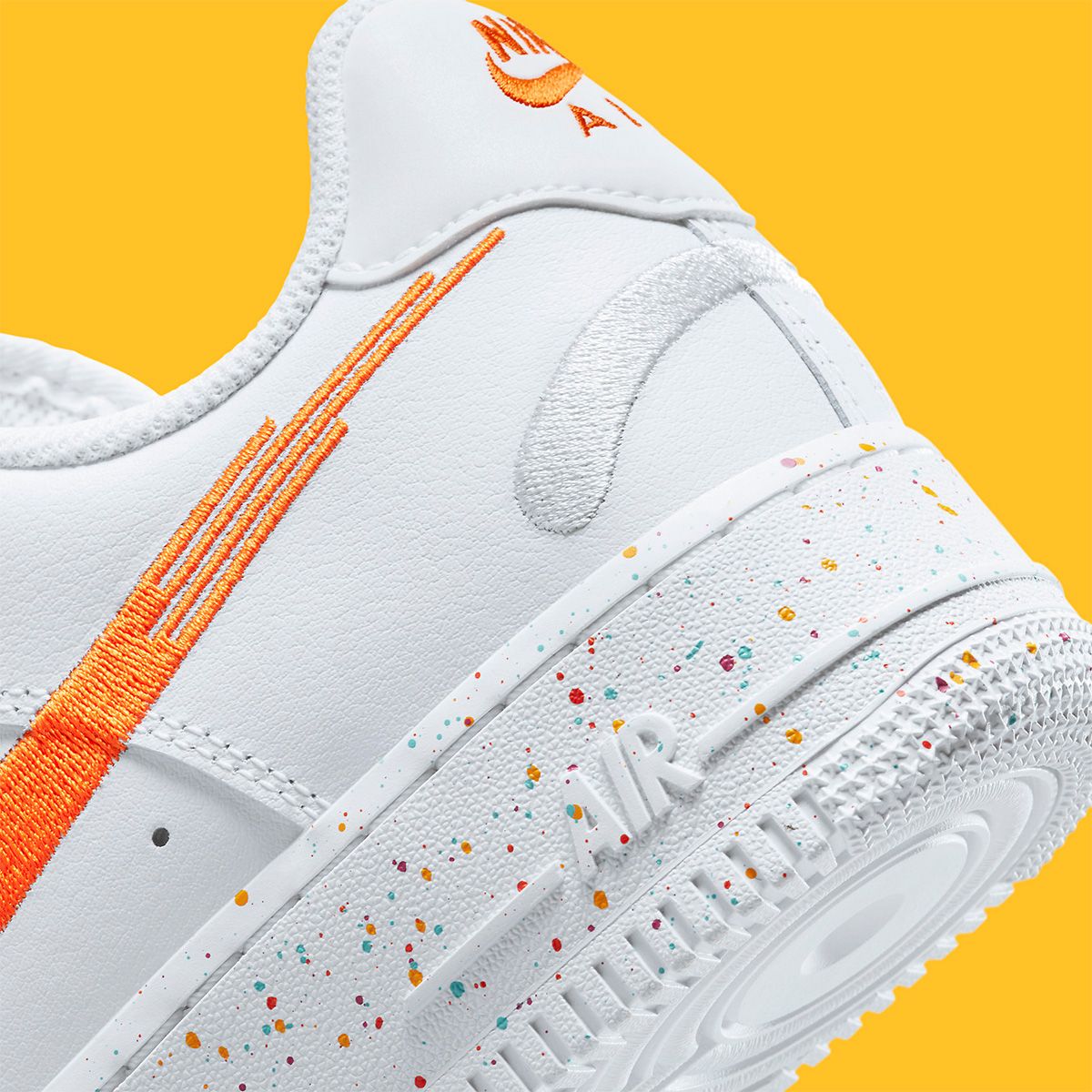 Air force 1 white/total orange/platinum cheap tint