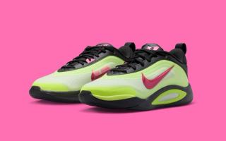 Big Kids' Nike A'One in a "Volt" color scheme.