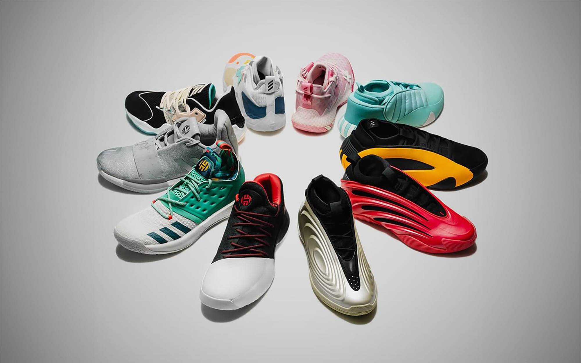 adidas Harden Vol. 1 through 10.