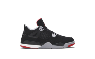 Placeholder for Air Jordan 4 OG “Bred" retro in Little Kids' sizing.