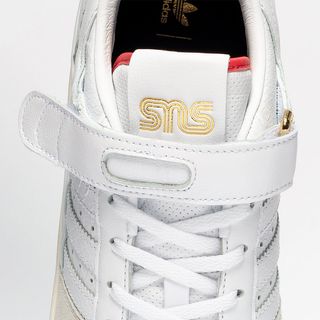 sns flux adidas forum low white red navy metallic gold release date 0
