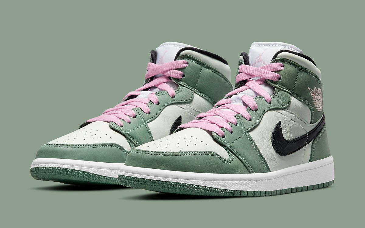 Green air jordan 1 clearance mid