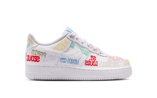 Big Kids Nike Air Force 1 Low "On Tour" (White)