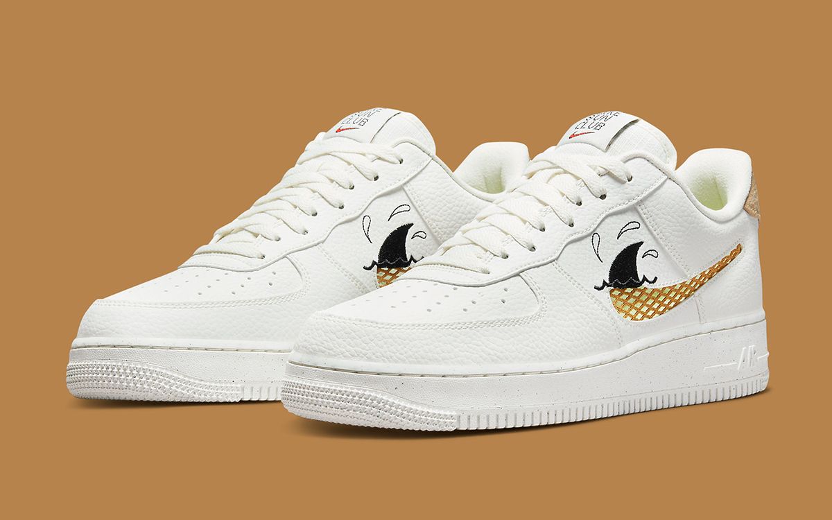 Nike Air Force 1 Mid “Sun Club” Surfaces with Shark Fin Swooshes