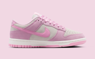 Women's "Pink Flowers" Nike Dunk Low (SKU: IV4726-600). Photo via Nike.