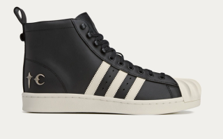 Thug Club x Adidas Superstar Boot Luxe "Black" collaboration.