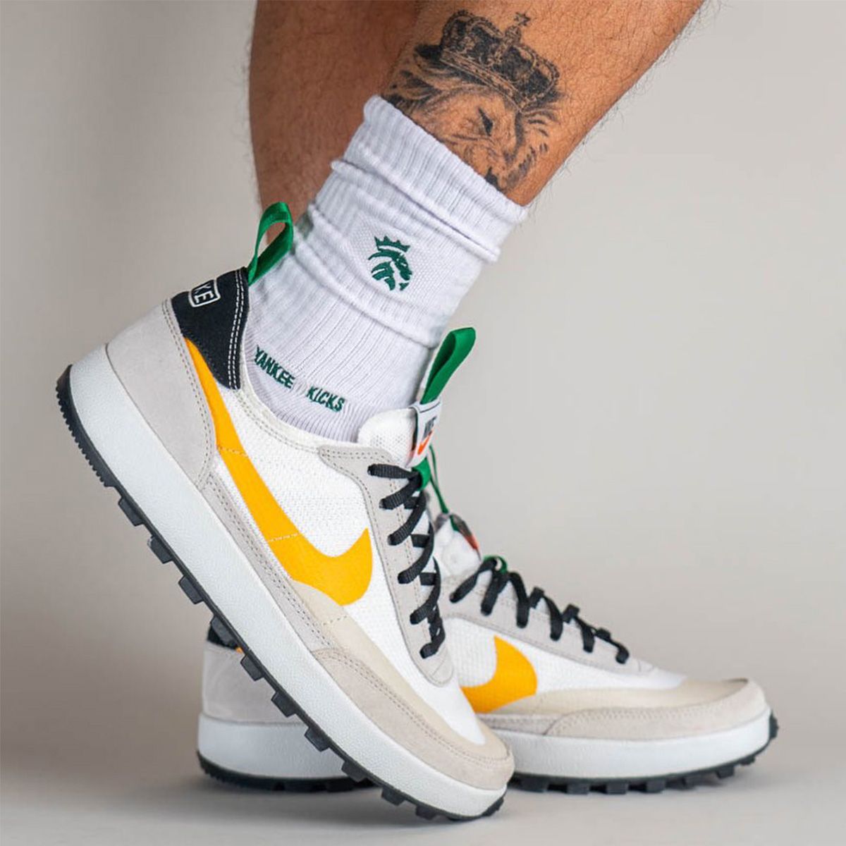 Tom Sachs Nike General Purpose Shoe White Yellow Green