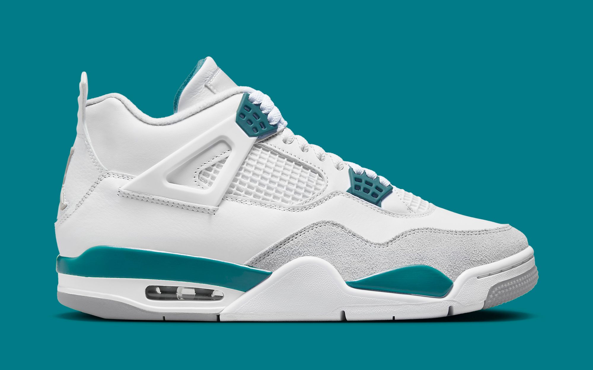 Jordan retro 4 hot sale mint green