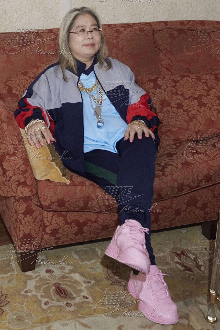 nike martine rose monarch pink