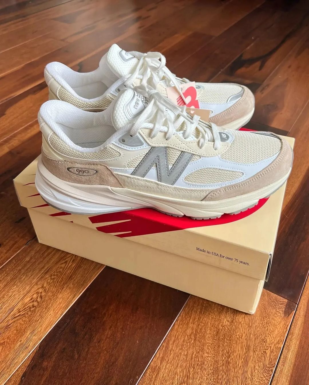 The Next New Balance 990v6 Curated in Cream and White | House of