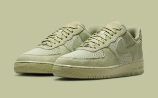 Nike Delivers this Woven Air Force 1 Low in "Dusty Olive"