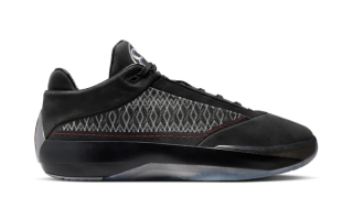 Air Jordan 40 in a "Black/Varsity Red/Stealth" color scheme inspired by one of the original Air Jordan 23 releases from 2008.