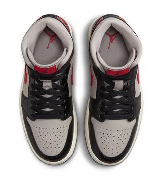 This Grey, Black and Red Air Jordan 1 Mid is Available Now! | House of ...