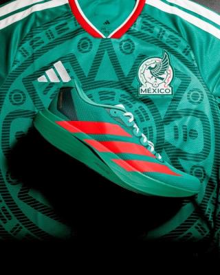 adidas Adizero Evo SL "Mexico" (SKU: JQ4440). Photo via Ari Running.