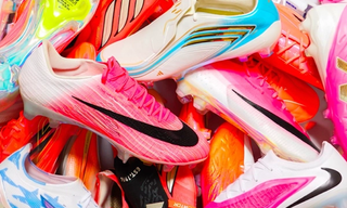 Group photo of over a dozen 2026 World Cup™ boots from adidas ("Road to Glory"), Nike ("Breakout"), PUMA ("Showtime") & others. Photo by BOOTSCULTURE®.