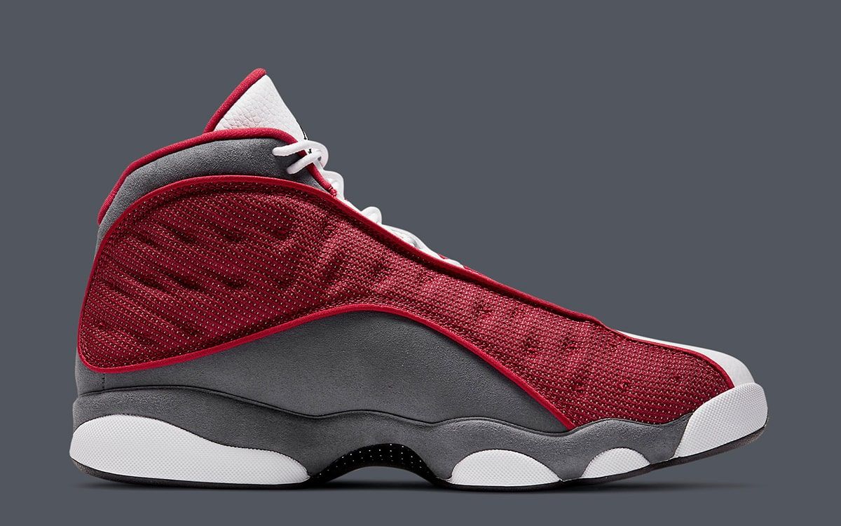 Nike Air 2024 Jordan 13 Retro Gym Red Flint 2021 Grade School 6Y 884129 600 Gray