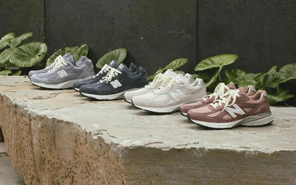 New Balance 990v4 in a neutral colorway from the Made in USA collection releasing at Kith LA