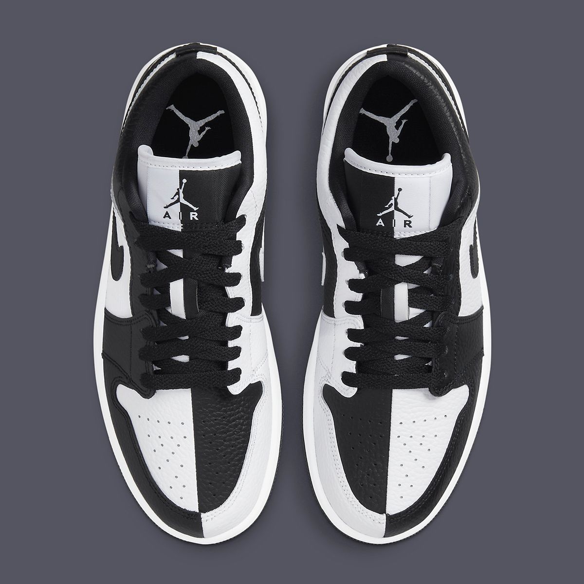 Air jordan 1 black best sale and white