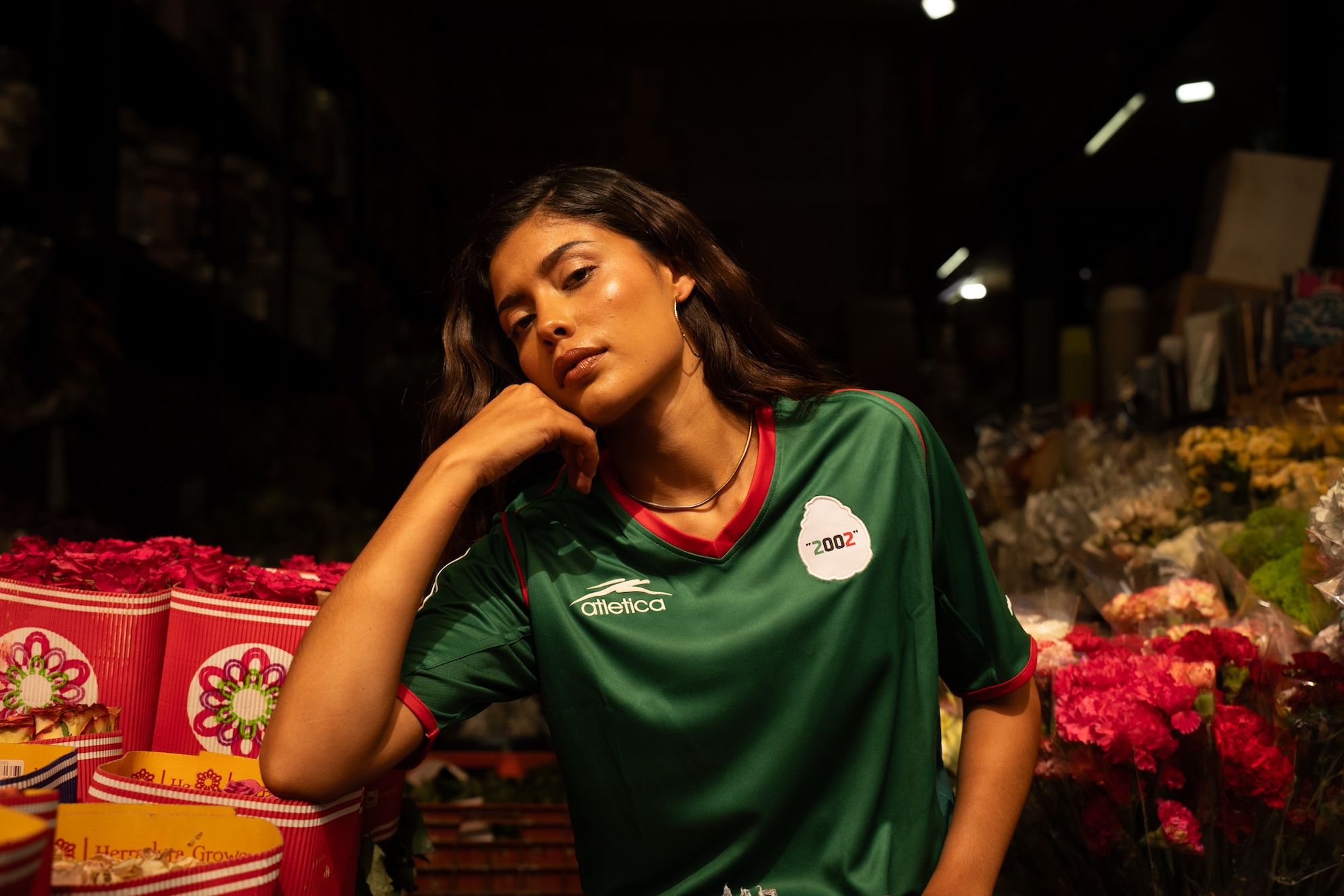 Mexico 2002 Home Jersey Reissue by Atlética (green). Photo via Atlética/MARGO STUDIO.
