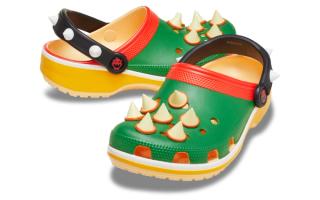 Nintendo's Super Mario Crocs Classic Clog "Bowser" (SKU: 212135-90H).
