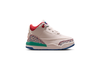 TD Air Jordan 3 Retro “Chalk & Track Red”