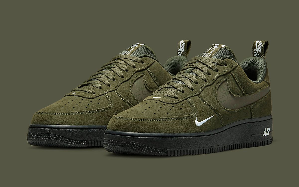 Nike Air Force 1 Low “Olive Suede” Arrives With Reflective