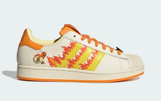 Pokémon x adidas Superstar II "Charmander" (SKU: KI2855)