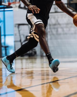 LeBron James Wearing the Nike LeBron 24 in a Blue Color Scheme. Photo via LeBron James.
