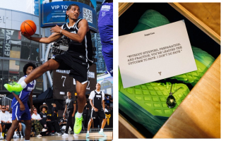 Beckham Black Wearing the "Electric Green" Nike Kobe 3 Low Protro at the fourth annual Nike Mamba Invitational. Photos via Beckham Black.