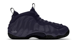 Speculative mock-up of the Women's "Obsidian" Nike Air Foamposite One featuring a "Obsidian/Black/Metallic Gold Grain" color scheme.