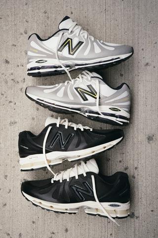 JJJJound's silver & black-and-white New Balance 1890 collaboration for Spring/Summer 2026.