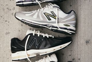 JJJJound's silver & black-and-white New Balance 1890 collaboration for Spring/Summer 2026.
