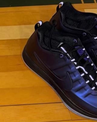 Nike Book 2 "Eggplant" basketball shoe inspired by the purple Air Foamposite One that released in 2009.