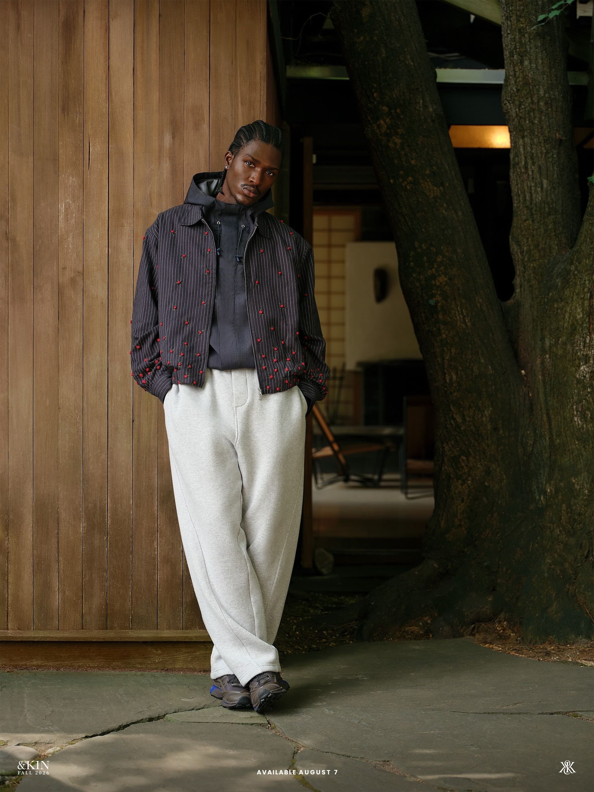 Campaign images from Kith's &Kin Fall 2026 Collection, which includes two pairs of the Kith x Salomon XT-EVO.
