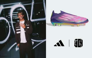 Lamine Yamal's purple-and-lucid-lime Adidas F50 Laceless boot collection and new 304 logo.