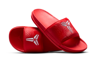 Kobe x Nike Offcourt Slide “University Red” Releases Holiday 2025