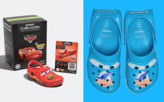 Disney & Pixar's Cars x Crocs Classic Clog "Strip "The King" Weathers" collaboration.
