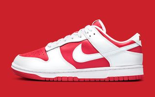 nike background dunk low university red white dd1391 600 cw1590 600 release date 2 1