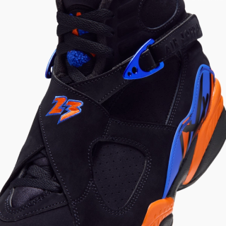Men's Air Jordan 8 "Knicks" (SKU: IX8479-010). Photo via Nike.