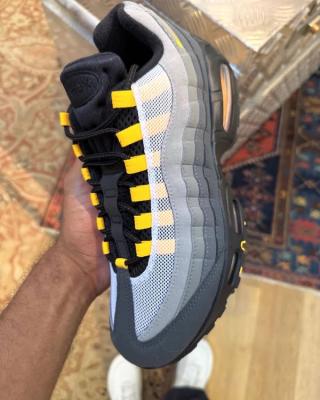 Nike Air Max 95 "Black Tongue" Pack (Yellow). Photo via @sneakerologue on Instagram.