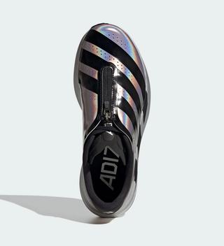 Women's adidas Adizero Evo SL Zip "Silver Iridescent" (SKU: KH7788).