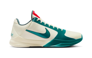 Caitlin Clark x Nike Kobe 5 Protro "Coconut Milk" basketball shoe.