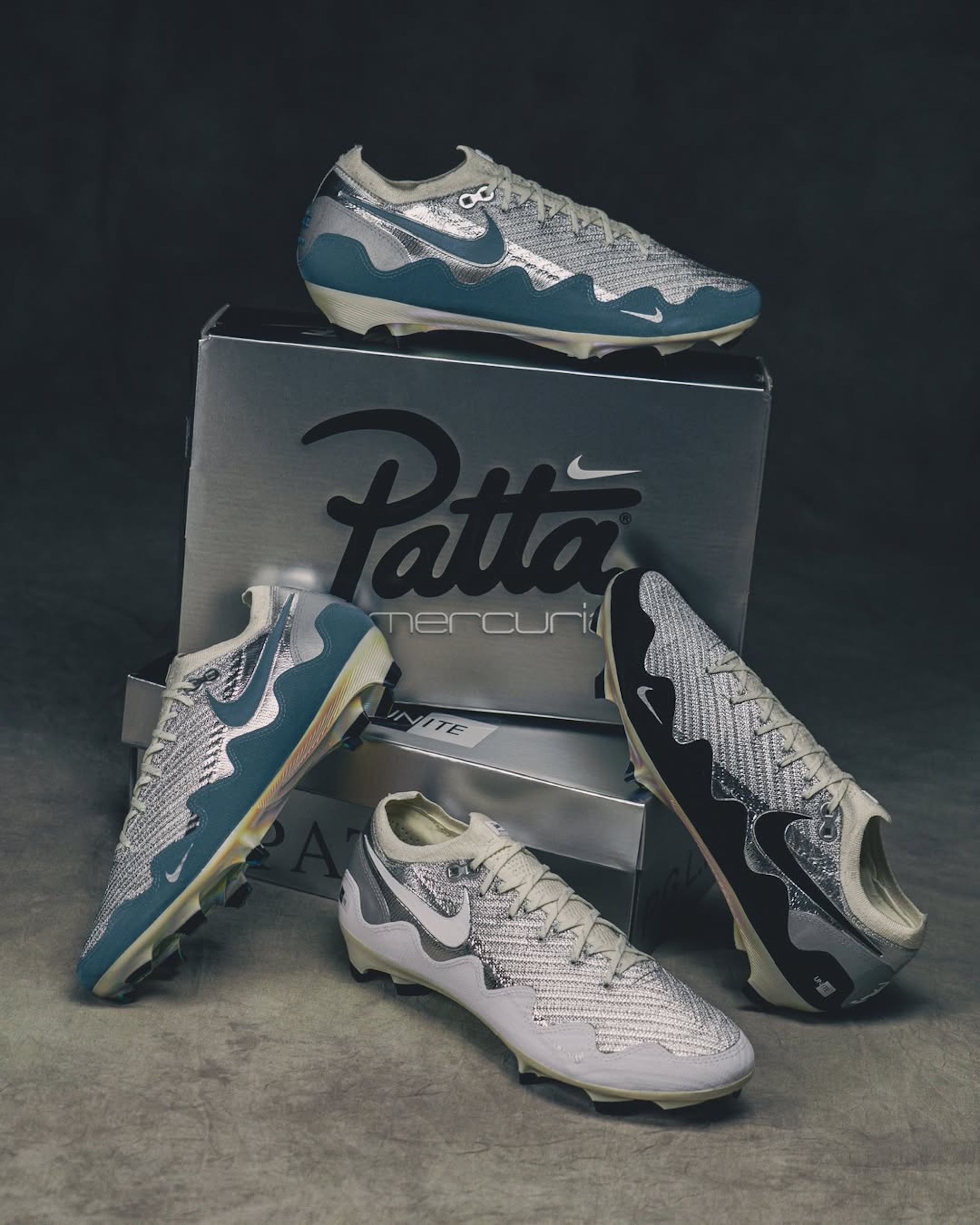 Co-branded Patta x Nike Mercurial Vapor 16 Football collaborations. Photo via @ari_football on Instagram.