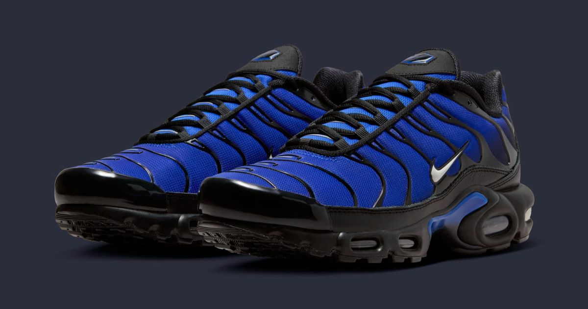 NIKE AIR MAX PLUS PRM BLACK/PHANTOM-RACER BLUE 国内発送 The Nike Air Max Plus 