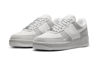 Suede Paneling Featured On Nikes Latest "Light Smoke Grey" Air Force 1