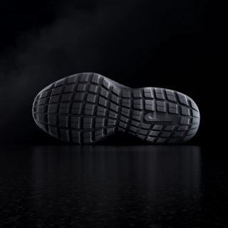 Black 3D-printed Nike Air Max 1000.2 by Zellerfeld.