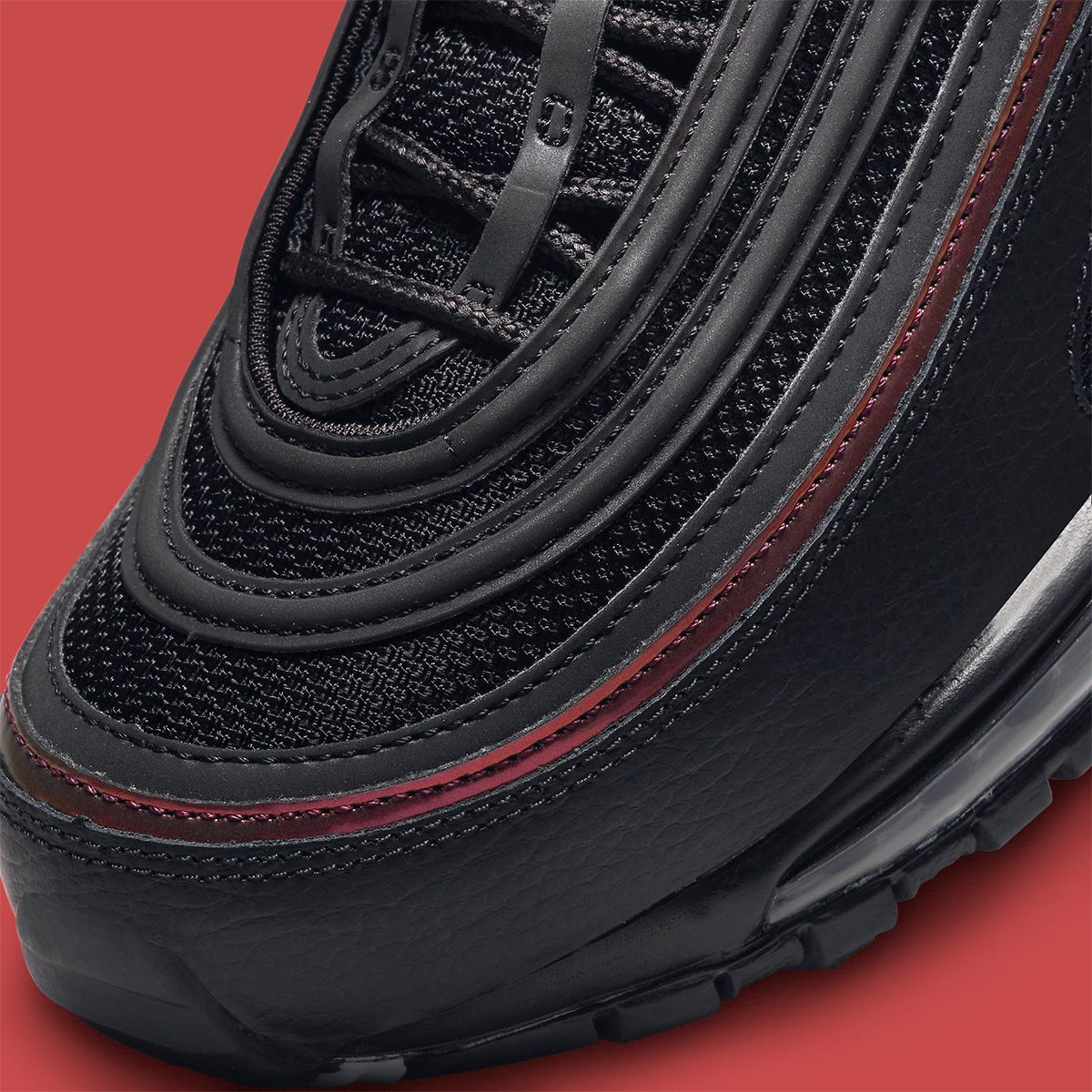 Air max 97 hotsell black with red stripe